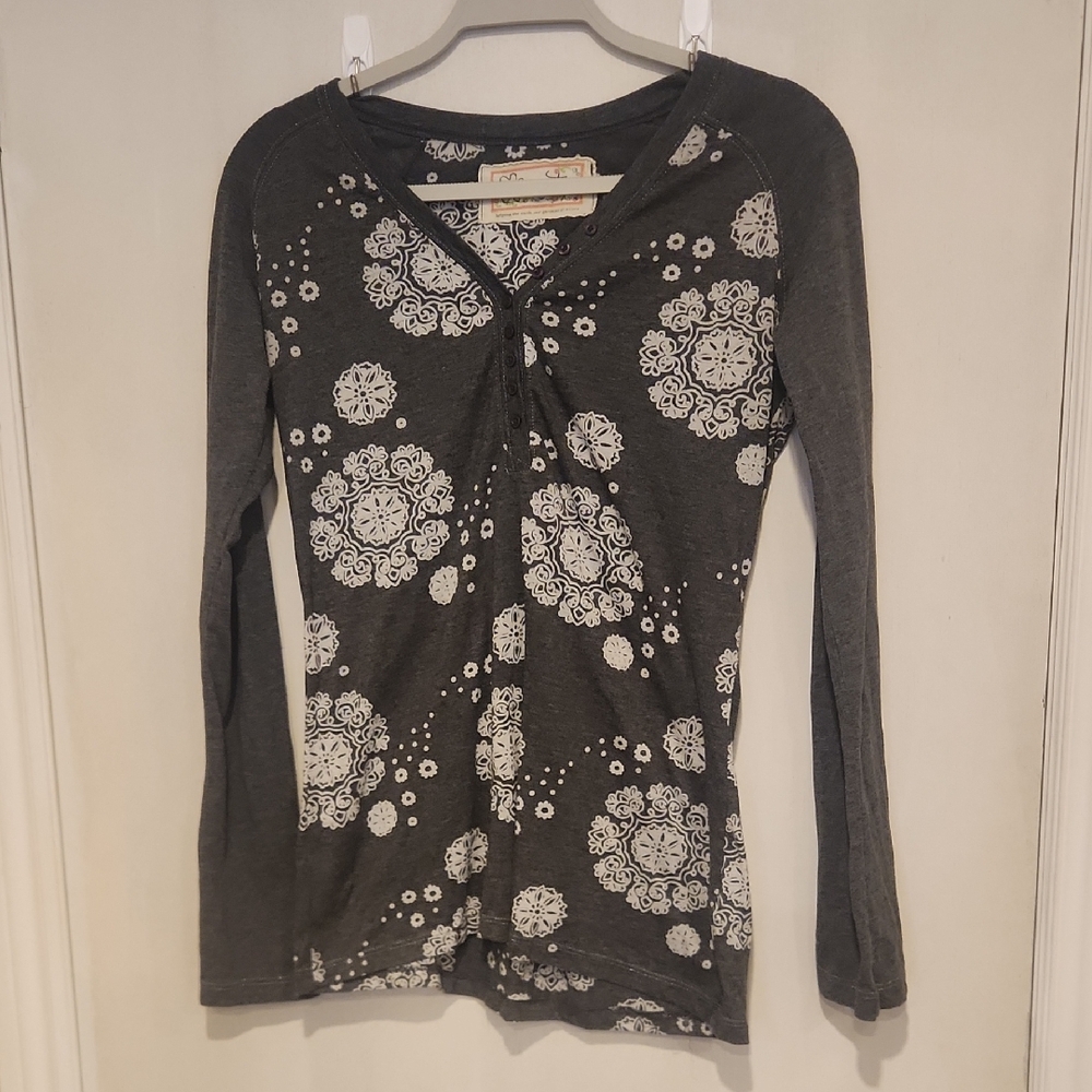 Aventura Grey Patterned Shirt SzM